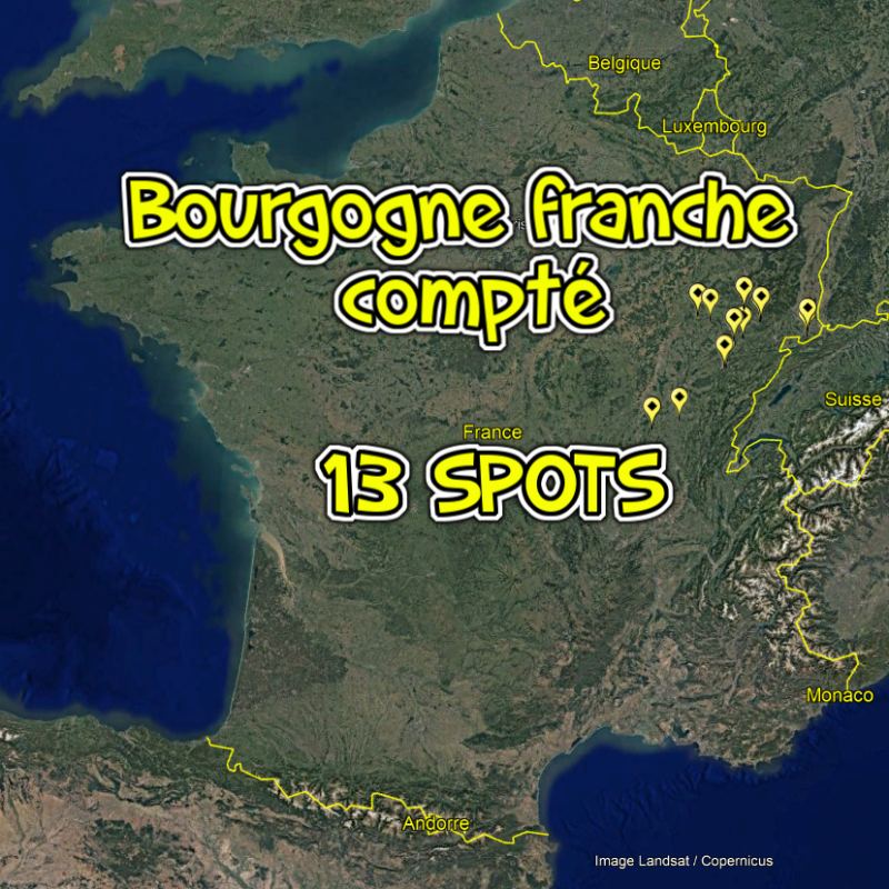 Bourgogne franche compté (13 spots)