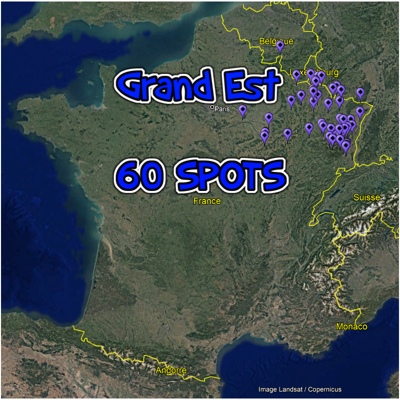 Grand Est (60 Spots)