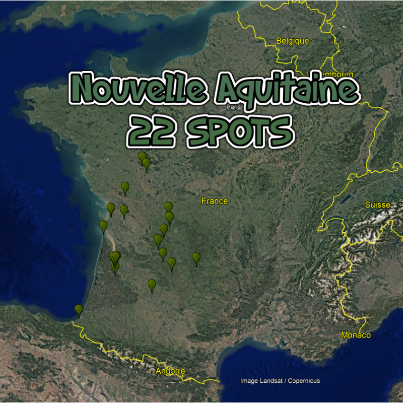 Nouvelle Aquitaine (22 Spots)