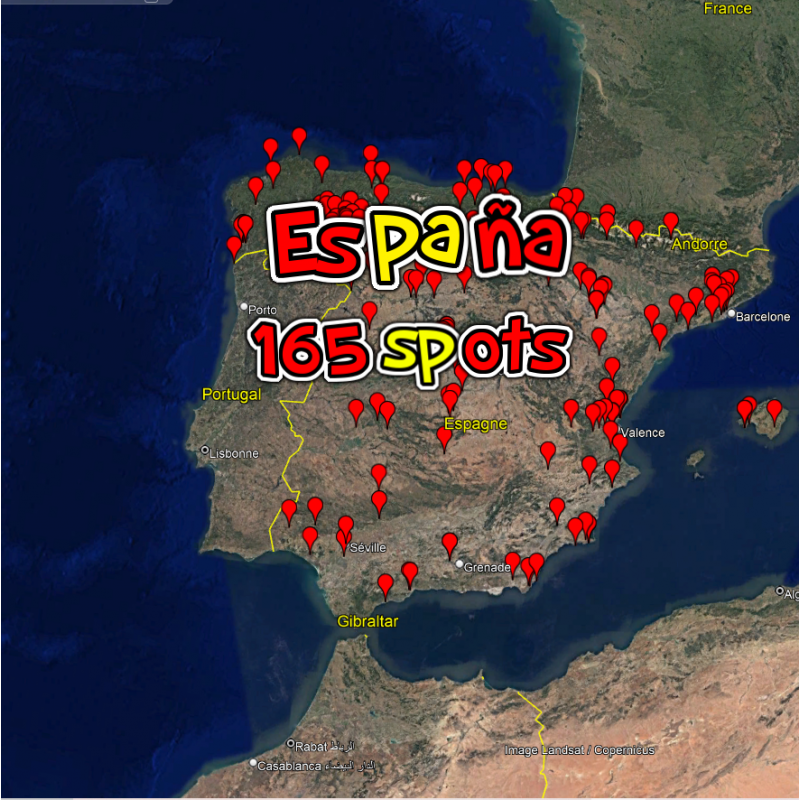 Espagne ( 165 Spots)