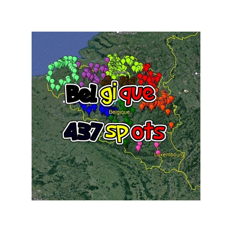 Belgique complète (437 Spots)